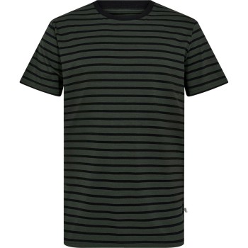 Resteröds Bamboo Crew Neck Grøn stribet X-Large Herre