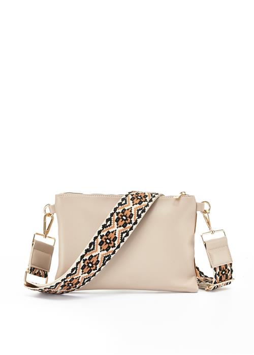 LASCANA Skuldertaske  beige / blandingsfarvet