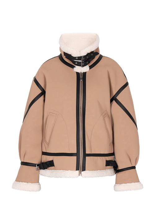 DreiMaster Vintage Overgangsjakke  camel / sort / uldhvid