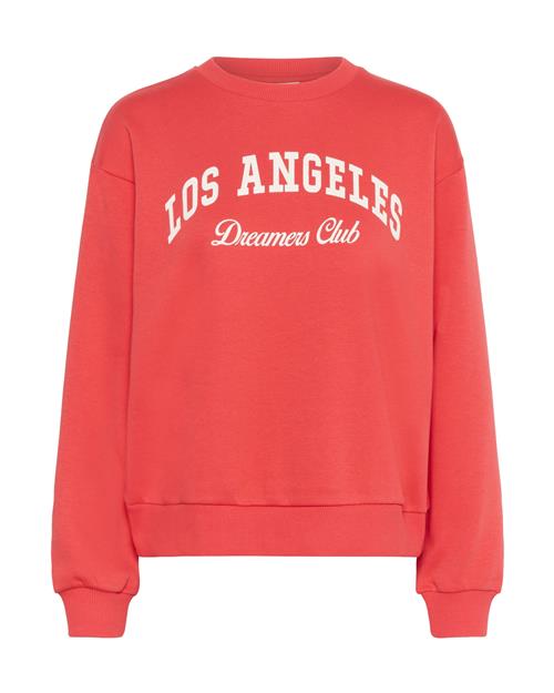 Kaffe Sweatshirt 'Hazel'  magenta / hvid