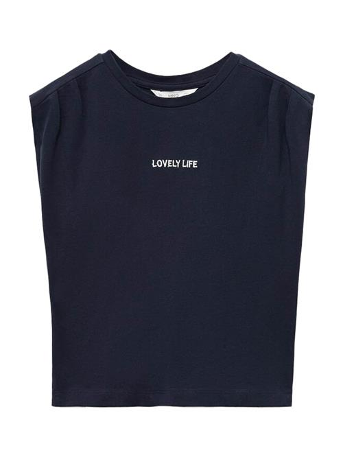 MANGO KIDS Overdel 'LOVELY'  navy / hvid