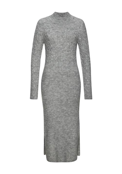 LASCANA Strikkjole  grå-meleret