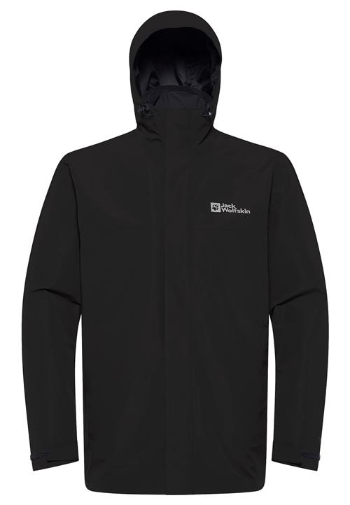 JACK WOLFSKIN Udendørsjakke  stone / sort