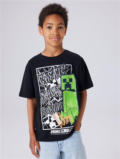 NAME IT Minecraft T-shirt Mase Black