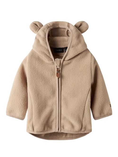 NAME IT Fleece Jakke Meeko Silver Mink