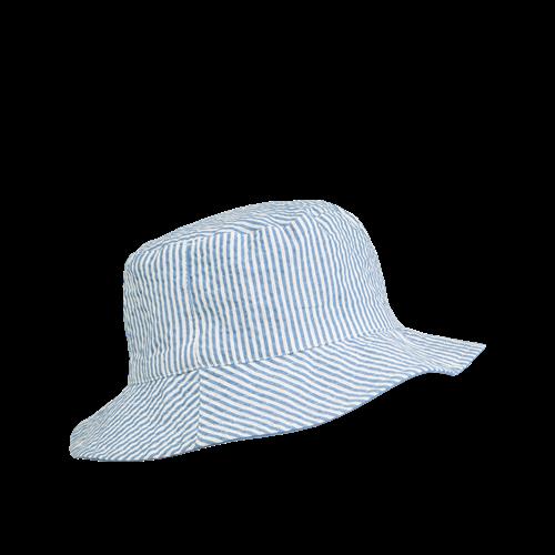 Liewood Damon Vendbar Bucket Hat Riverside / Creme De La Creme  Riverside / Creme De La Creme-5-7 Y  Creme  5-7 år  unisex