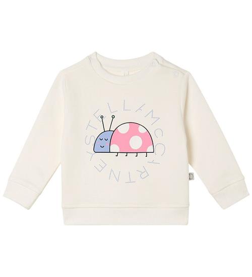 Stella McCartney Sweatshirt - Ivory m. Mariehøne