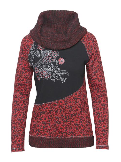 KOROSHI Shirts  rød / sort / sølv