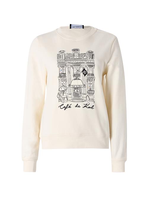 Karl Lagerfeld Sweatshirt 'Karl Lagerfeld x Jorge Parra'  creme / sort
