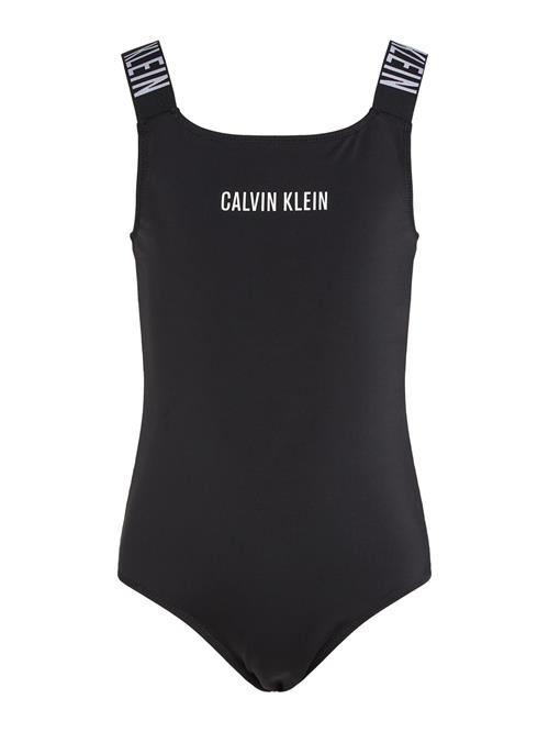 Calvin Klein Swimwear Badedragt 'Intense Power'  lysegrå / sort / hvid