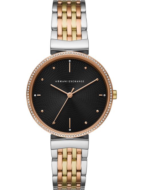 ARMANI EXCHANGE Analogt ur  rosa guld / sort / sølv