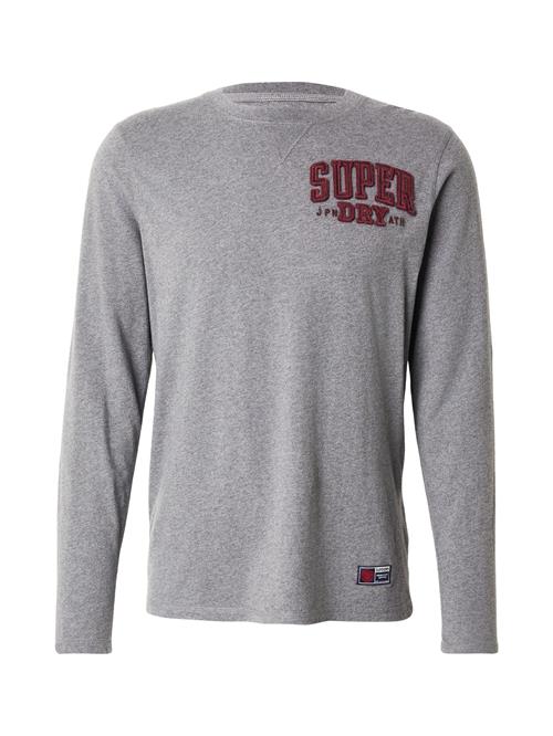 Superdry & Co Bluser & t-shirts 'Vintage Athletic'  grå-meleret / bordeaux