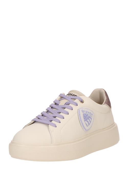 Blauer.USA Sneaker low  creme / brokade / lilla / sølv
