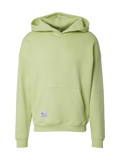 ALPHA INDUSTRIES Sweatshirt  lime / sort