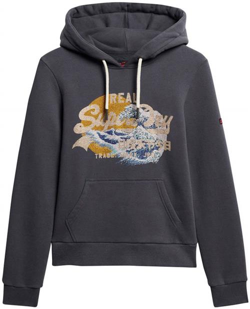 Superdry & Co Sweatshirt 'Tokyo'  koboltblåt / aqua / honning / mørkegrå