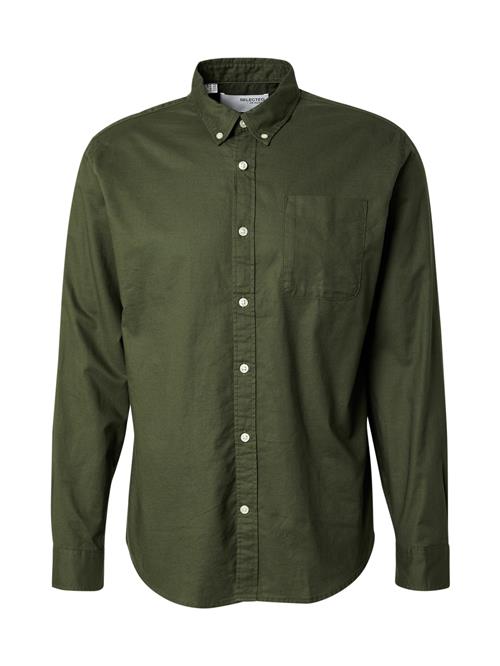 SELECTED Skjorte 'SLHRMAT'  mørkegrøn