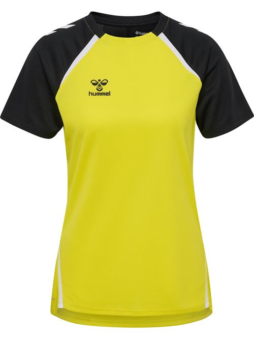 Hummel Funktionsbluse 'Lead 2.0'  gul / sort / hvid