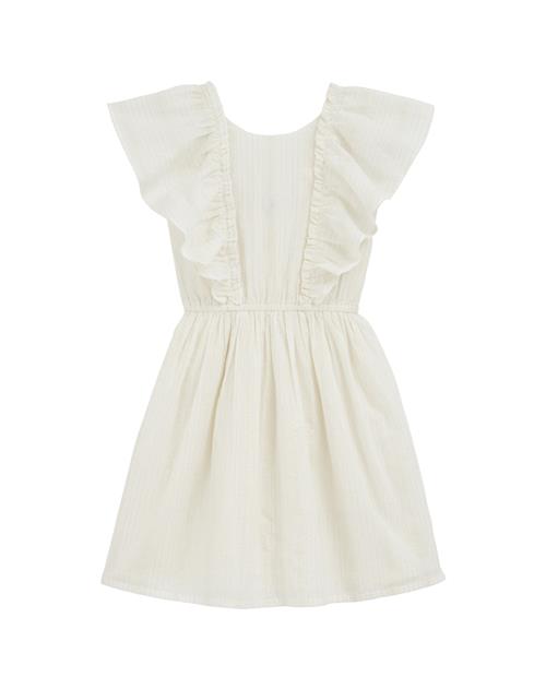 WE Fashion Kjole  guld / hvid