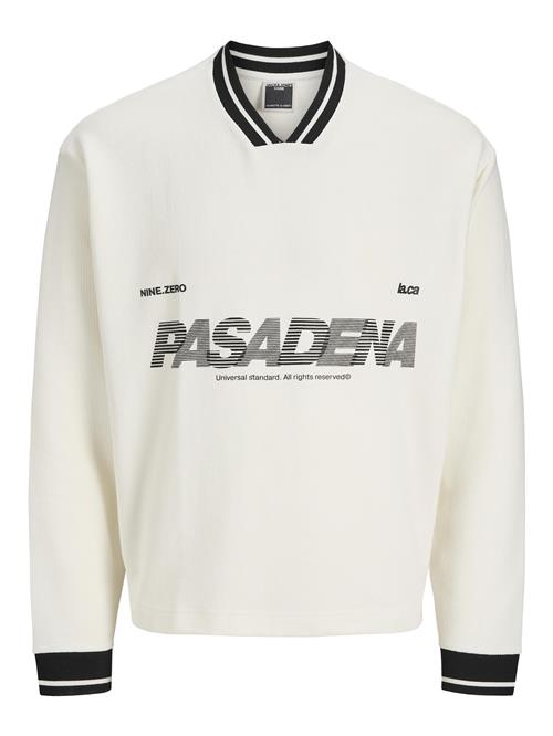 JACK & JONES Sweatshirt 'JCOHorizon'  sort / hvid