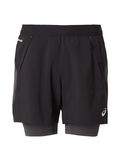 ASICS Sportsbukser 'Road'  grå / sort