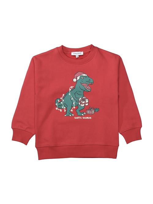 STACCATO Sweatshirt  grøn / rød / hvid