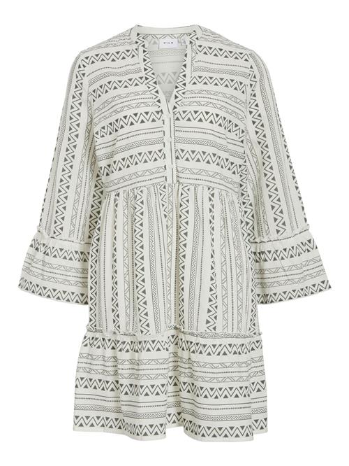 VILA Kjole 'VIEtna'  khaki / hvid