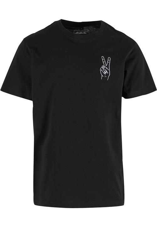 Mister Tee Bluser & t-shirts 'Peace Sign'  sort / hvid