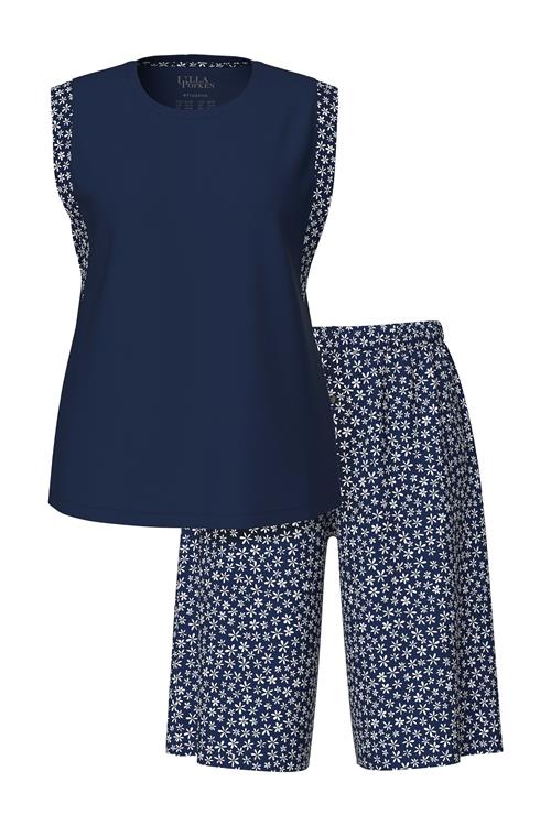 Ulla Popken Shorty  natblå / hvid