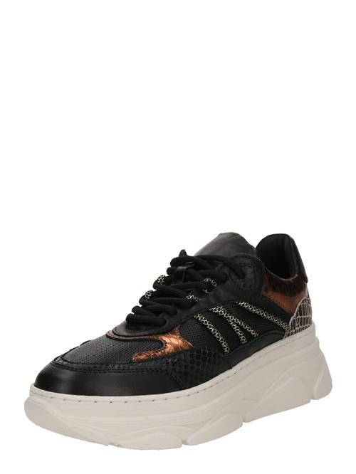 PS Poelman Sneaker low 'Jana'  lysebeige / bronze / sort