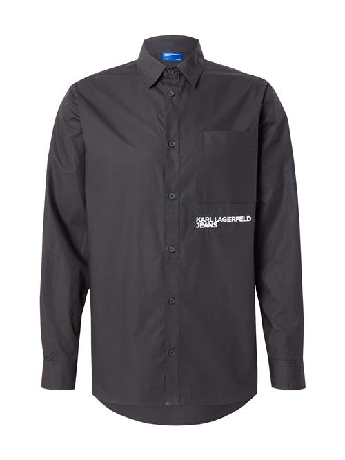 KARL LAGERFELD JEANS Skjorte  sort / hvid