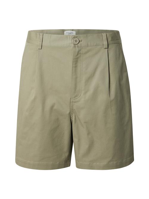 TRAPP Bukser med lægfolder  mørkebeige