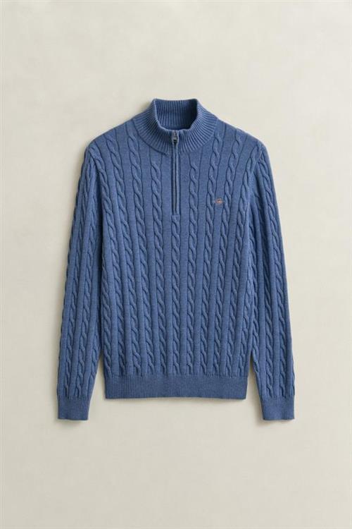 COTTON CABLE HALF ZIP