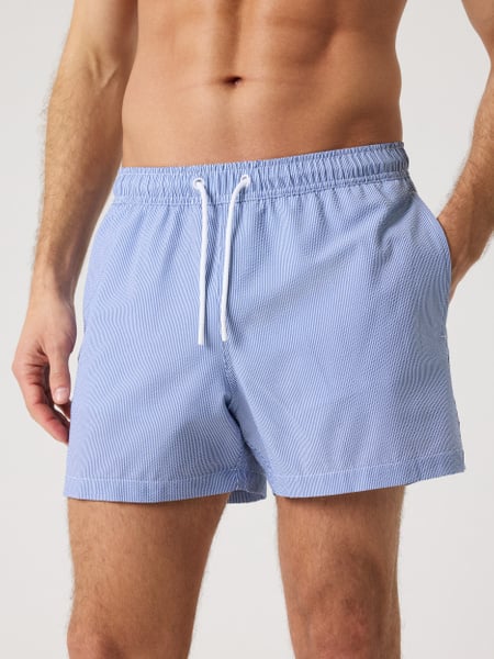 Björn Borg Borg Seersucker Swim Shorts Blå, L