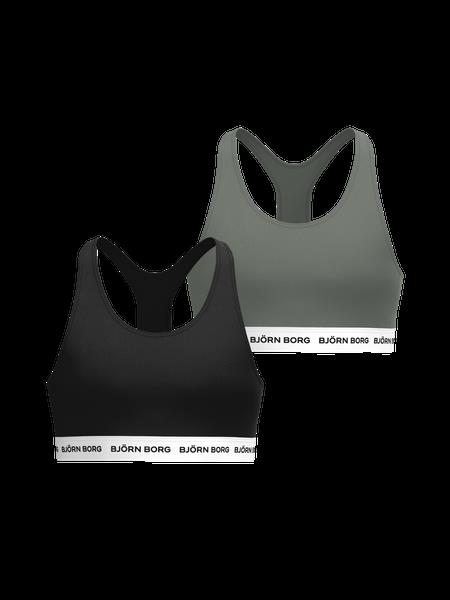 Björn Borg Cotton Stretch Logo Soft Top 2-pack Sort, 170