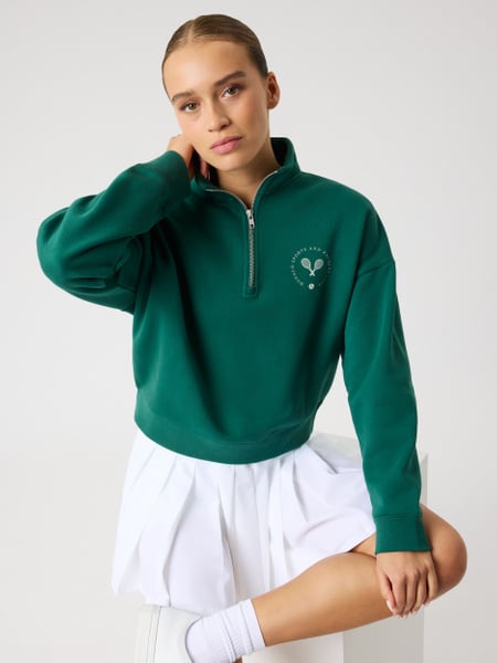 Björn Borg Borg Halfzip Sweatshirt Grøn, XS