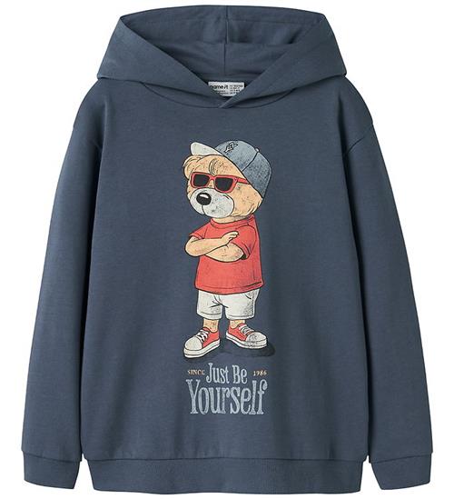 Name It Hættetrøje - NkmDobs - Vintage Indigo