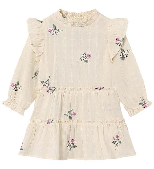 Fliink Kjole - Dobby - Sandshell m. Korssting