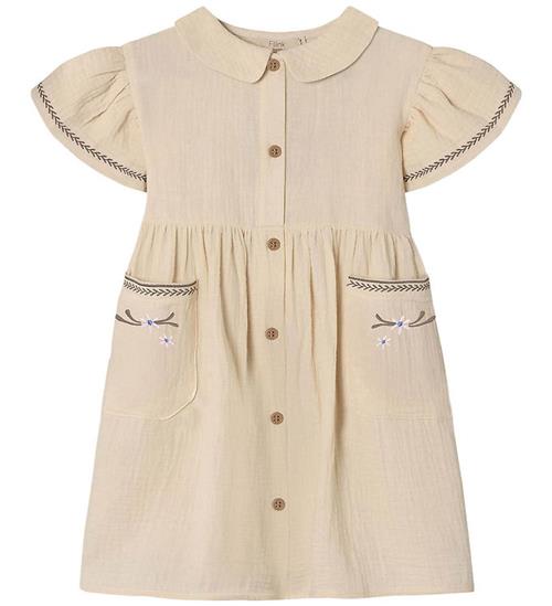 Fliink Kjole - Musselin - Amour Flower - Sandshell