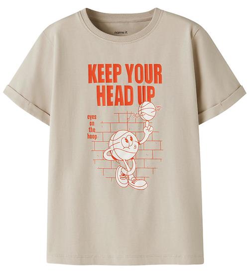 Name It T-shirt - NkmVux - Chateau Gray/Head Up