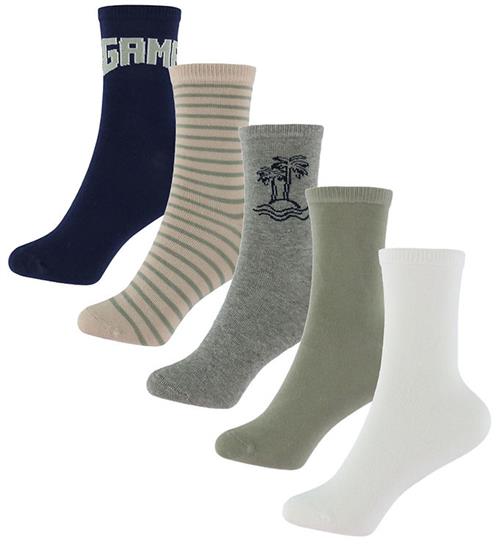 Name It Strømper - 5-pak - NkmVaks - Grey Melange