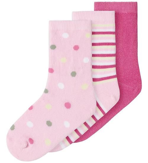 Name It Strømper - NmfDottisia - 3-pak - Pirouette/Pear Sorbet +