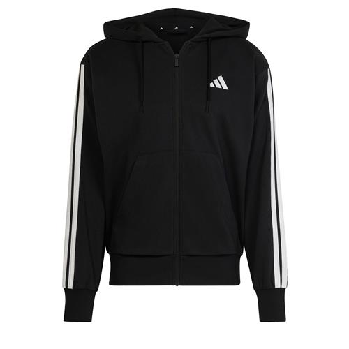 ADIDAS SPORTSWEAR Sweatjakke 'Essentials'  sort / hvid