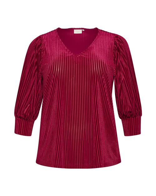 KAFFE CURVE Bluse 'Cacanna'  bordeaux / kirsebærsrød