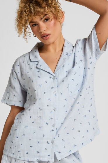 Hunkemöller Muslin jakke Blå