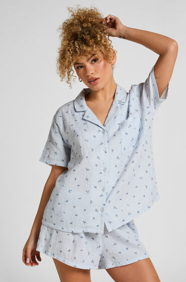 Hunkemöller Muslin shorts Blå