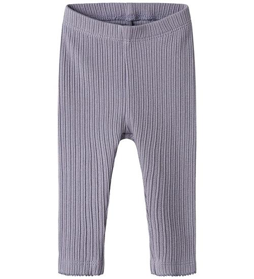 Name It Legging - Rib - NbfDemi - Lavender Gray