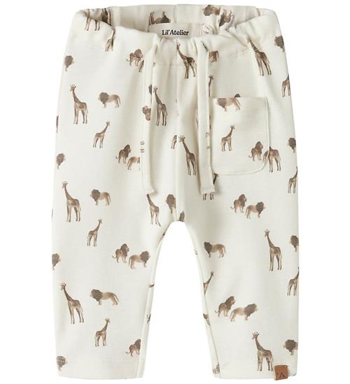 Lil Atelier Bukser - Loose - NbmLayo - Coconut Milk/LION