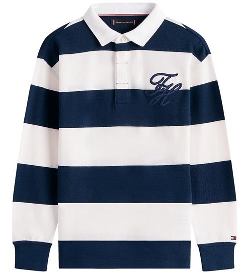 Tommy Hilfiger Polobluse - Navy/Hvidstribet