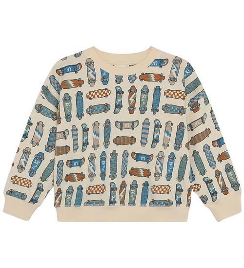 Minymo Sweatshirt - AOP - White Swan