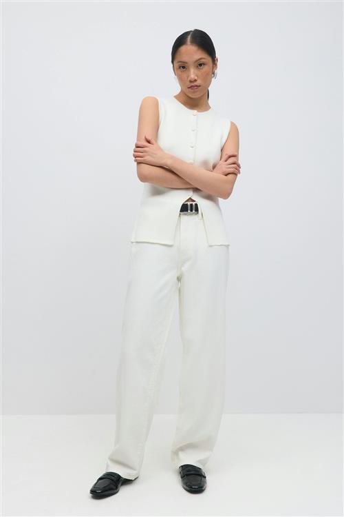 Gina Tricot - Baggy jeans - Baggy & loose jeans - Hvid - 32 - Dame